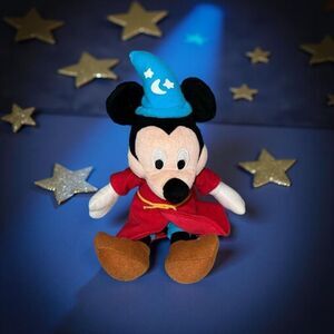Vintage Sorcerer Mickey Mouse Fantasia 2000 Plush Disneyland Walt Disney Plush